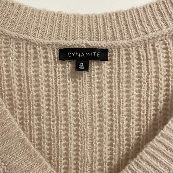 Dynamite Cozy Vneck Knight Sweater (medium) - Picture 2 of 2